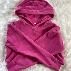 Brand new Lululemon cropped sonic pink sweatshirt